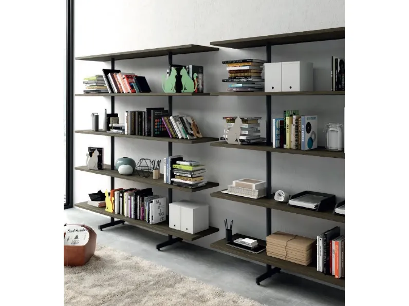 Libreria Kaffeina steelbox Artigianale in stile moderna con forte sconto