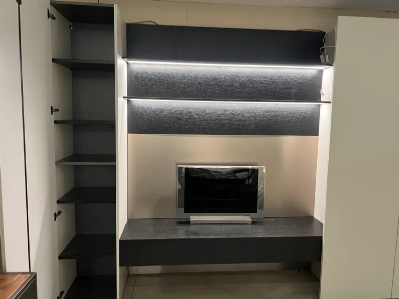 Libreria Binova in laccato opaco in Offerta Outlet: scopri Bluna