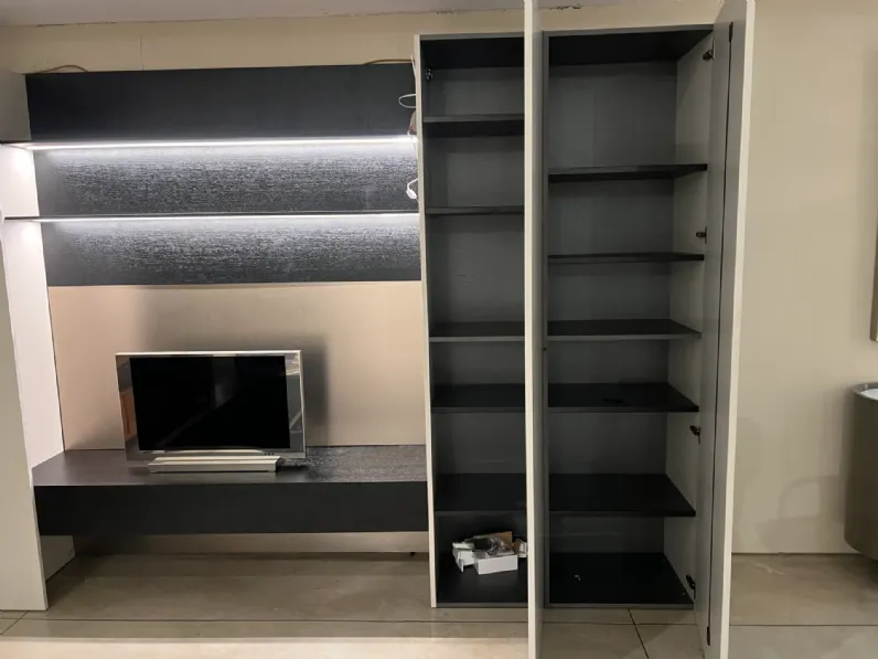 Libreria Binova in laccato opaco in Offerta Outlet: scopri Bluna
