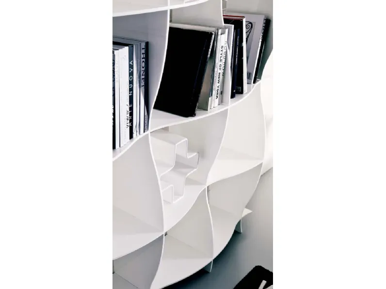 Libreria Wave zo66 stile moderna di Bontempi in Offerta Outlet