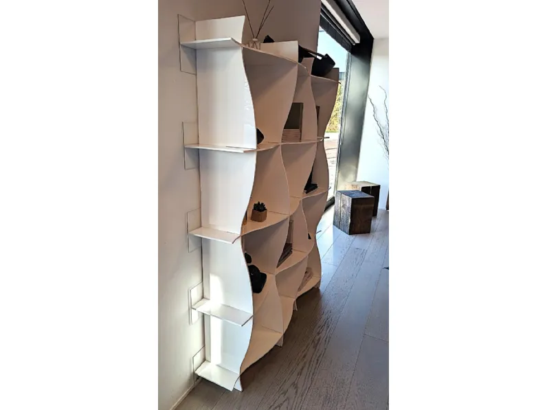 Libreria Wave zo66 stile moderna di Bontempi in Offerta Outlet