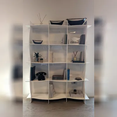 Libreria Wave zo66 stile moderna di Bontempi in Offerta Outlet