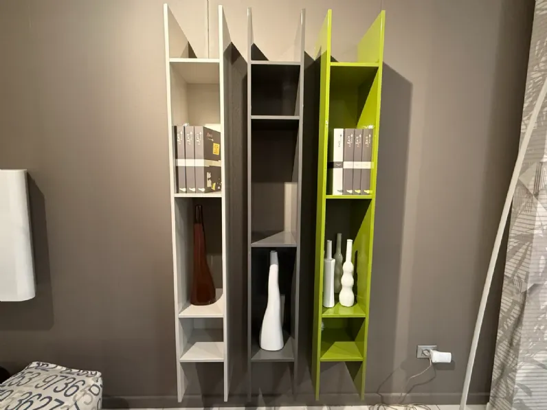 Libreria Jesse in laccato lucido scontata -30%: scopri Buk