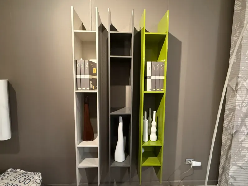 Libreria Jesse in laccato lucido scontata -30%: scopri Buk