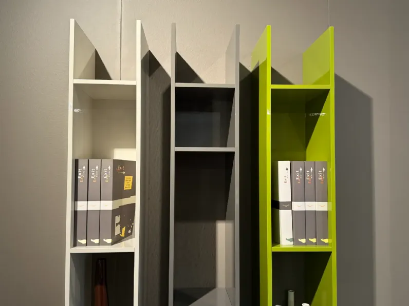 Libreria Jesse in laccato lucido scontata -30%: scopri Buk