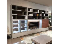 Libreria Sistema flexus Giellesse in stile design con forte sconto