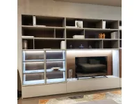 Libreria Sistema flexus Giellesse in stile design con forte sconto