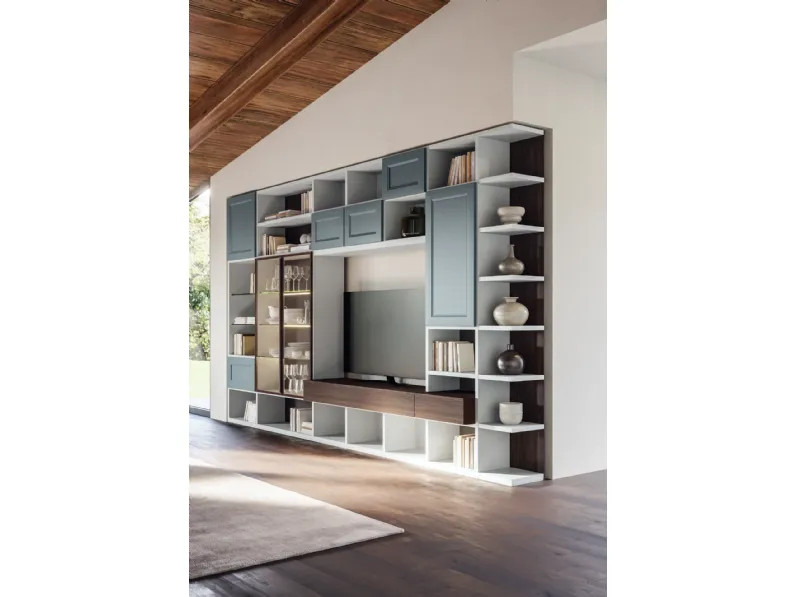 Libreria Giessegi in laccato opaco scontata -33%: scopri Gsg731