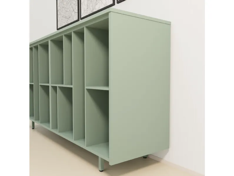 Libreria Sigma a giorno Las mobili in stile design a prezzi outlet