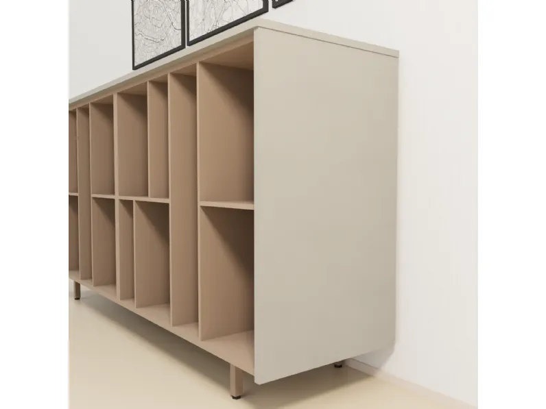 Libreria Sigma a giorno Las mobili in stile design a prezzi outlet