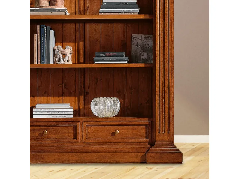 Libreria in legno 162 stile classica di Mobilificio bellutti scontata del 32%