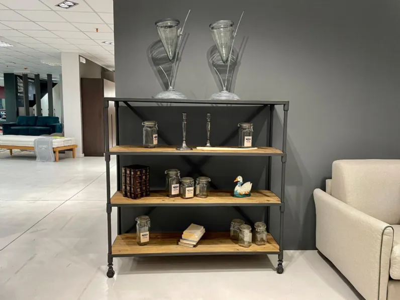 Libreria in legno e metallo stile moderna di Acheo scontata del 50%