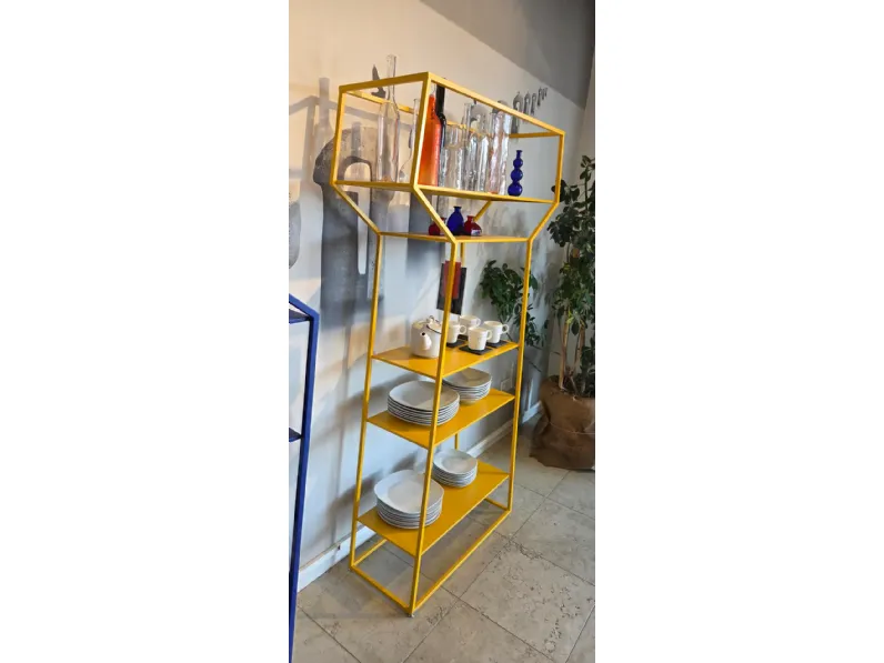 Libreria Bonaldo in laccato opaco a prezzo scontato: scopri Libreria may bonaldo gialla