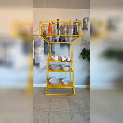 Libreria Bonaldo in laccato opaco a prezzo scontato: scopri Libreria may bonaldo gialla