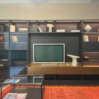 Libreria modo Sangiacomo in stile design a prezzi outlet