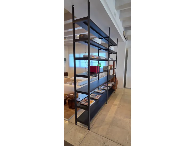 Libreria Novamobili in legno scontata -50%: scopri Libreria pontile pavimento soffitto