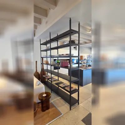 Libreria Novamobili in legno scontata -50%: scopri Libreria pontile pavimento soffitto