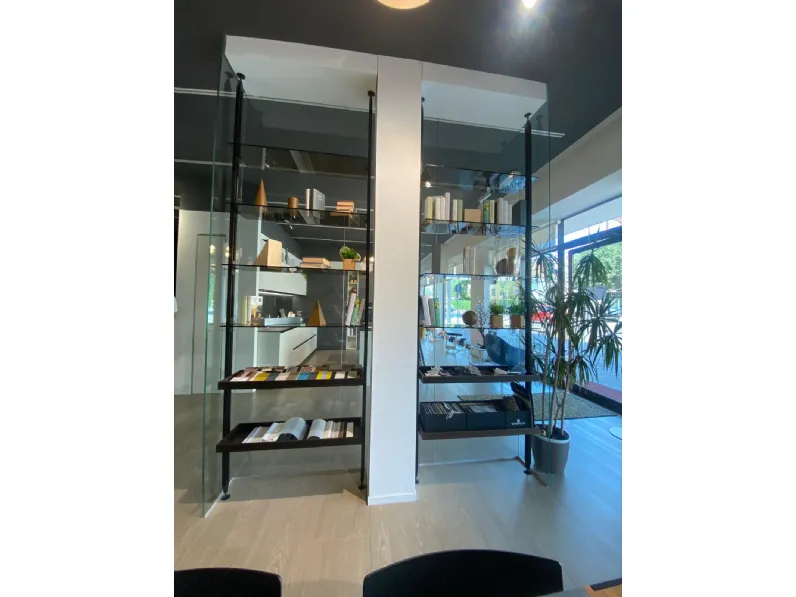 Libreria Arrital in vetro scontata -30%: scopri Librerie vertical