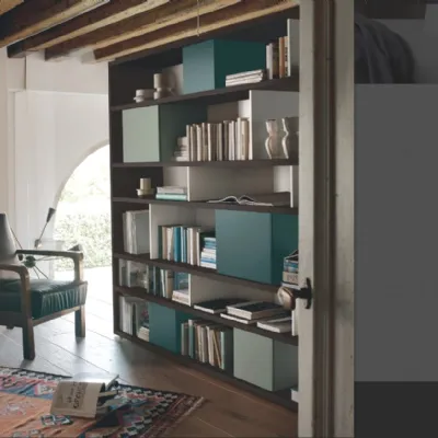 Libreria M6c85 stile design di Sangiacomo in offerta