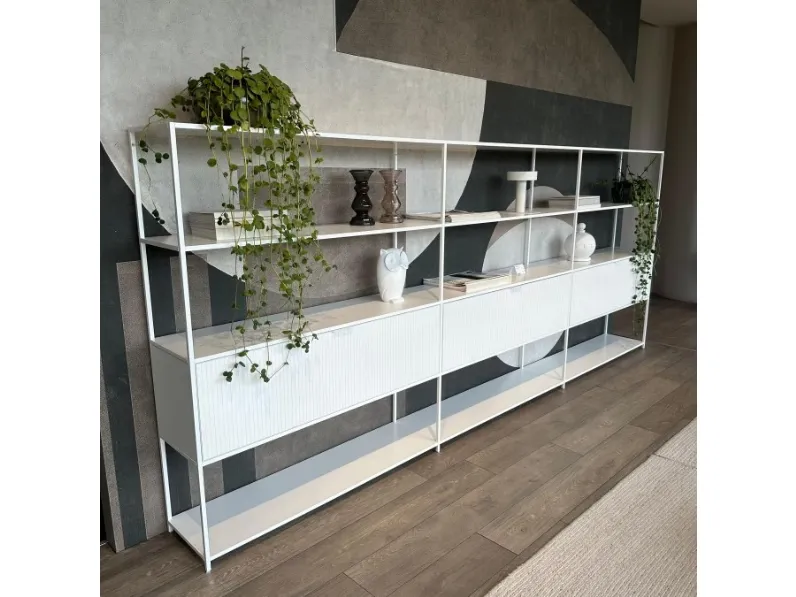 Libreria Mdf in metallo in Offerta Outlet: scopri Minima