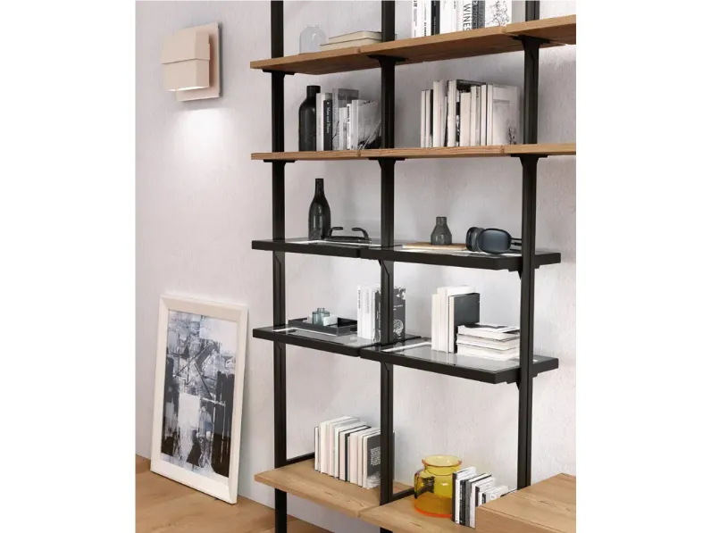 Libreria composizione 3 stile moderna di Mobilificio bellutti in Offerta Outlet