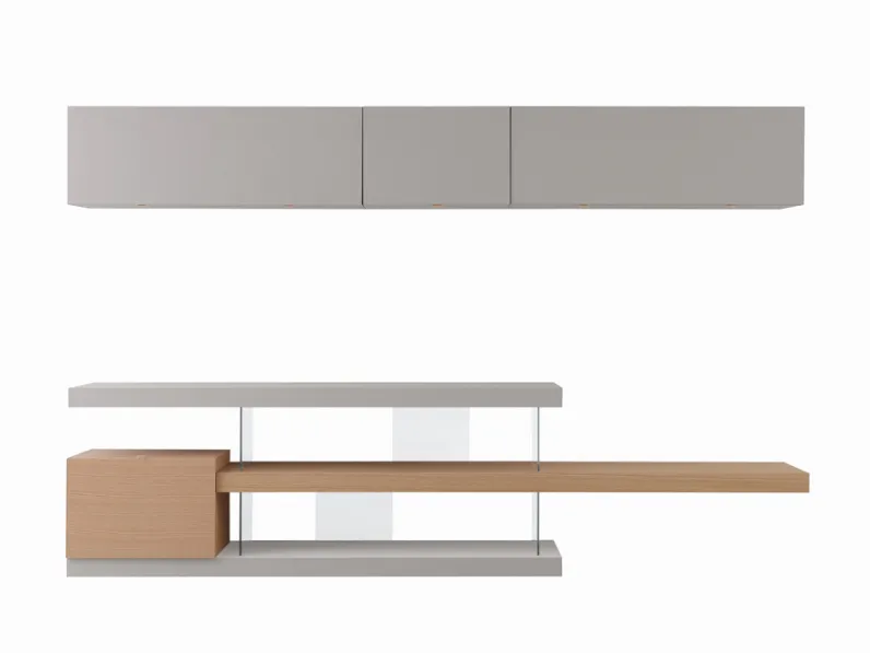 Libreria modello F2/ zi line con pensili di Forme’s a prezzo riservato 