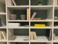 Libreria a muro bianca Battistella in stile moderna in offerta