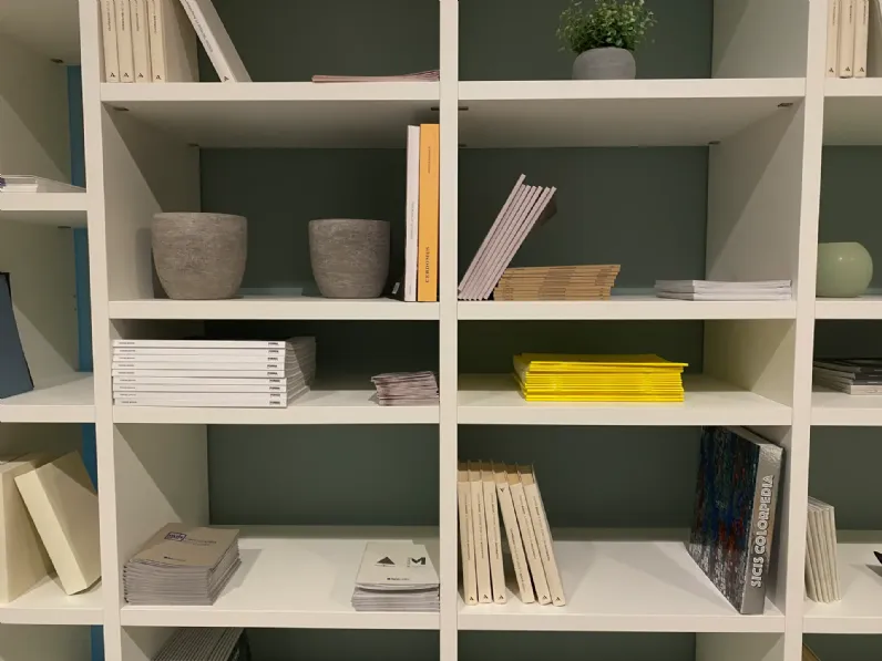 Libreria a muro bianca Battistella in stile moderna in offerta