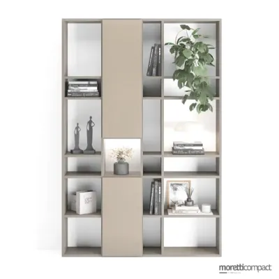 Libreria Ybaj Moretti compact giorno notte in stile design con forte sconto