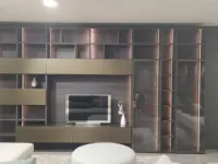 Libreria Novamobili in laminato materico a prezzo Outlet: scopri Living system