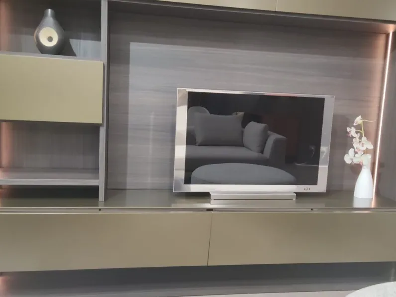 Libreria Novamobili in laminato materico a prezzo Outlet: scopri Living system