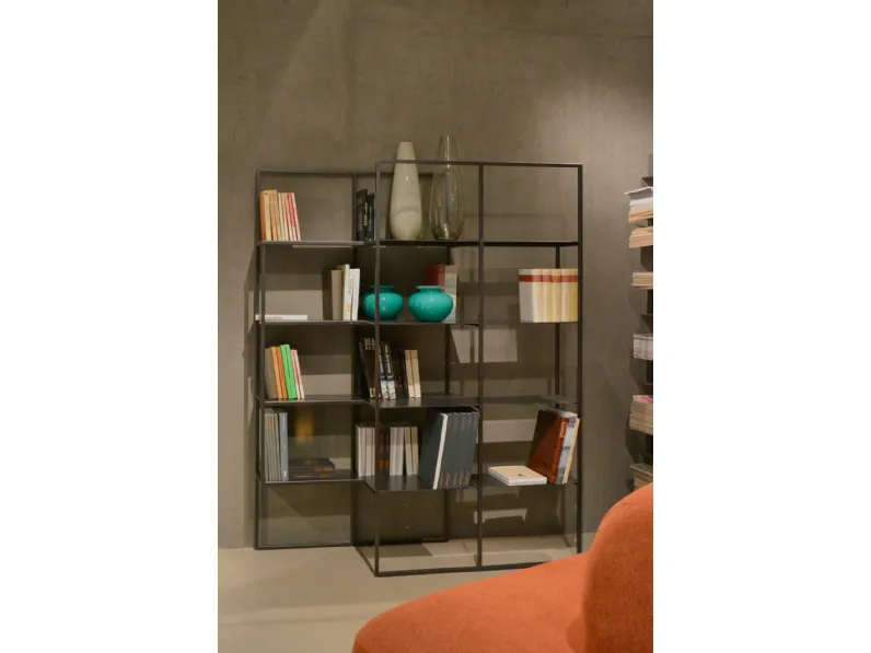 Libreria Optic stile moderna di Bonaldo scontata del 42%