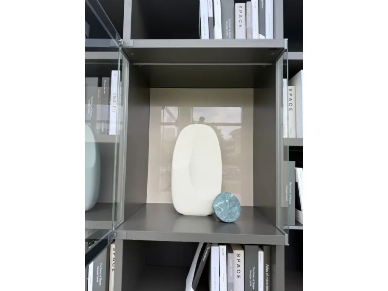 Libreria wallsystem stile design di Poliform scontata
