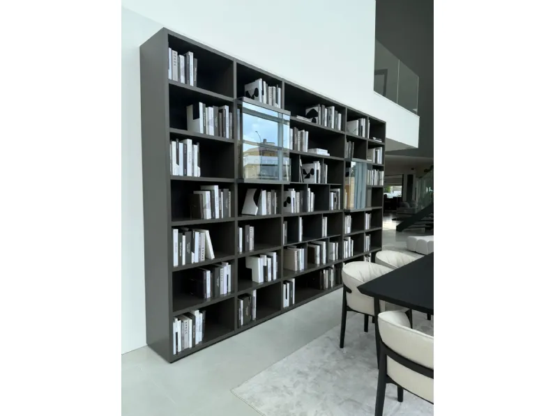 Libreria wallsystem stile design di Poliform scontata