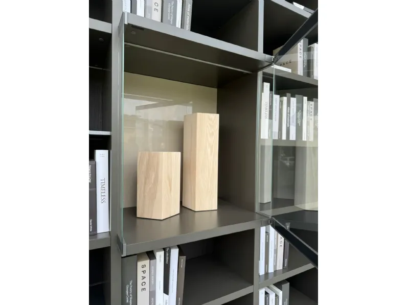 Libreria wallsystem stile design di Poliform scontata