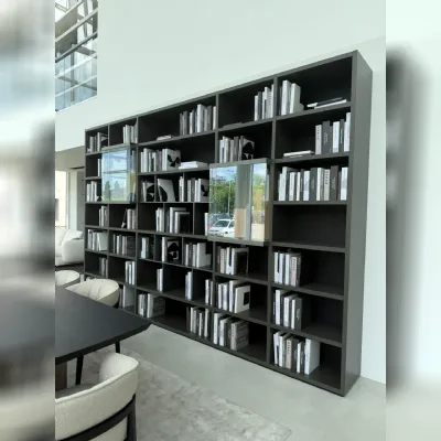Libreria wallsystem stile design di Poliform scontata