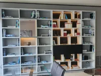 Libreria Wall system Poliform in stile design in offerta