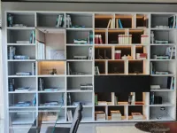 Libreria Wall system Poliform in stile design in offerta