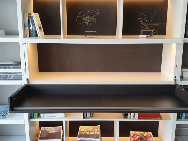 Libreria Poliform in laccato opaco a prezzo scontato: scopri Wall system