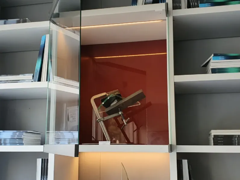 Libreria Poliform in laccato opaco a prezzo scontato: scopri Wall system
