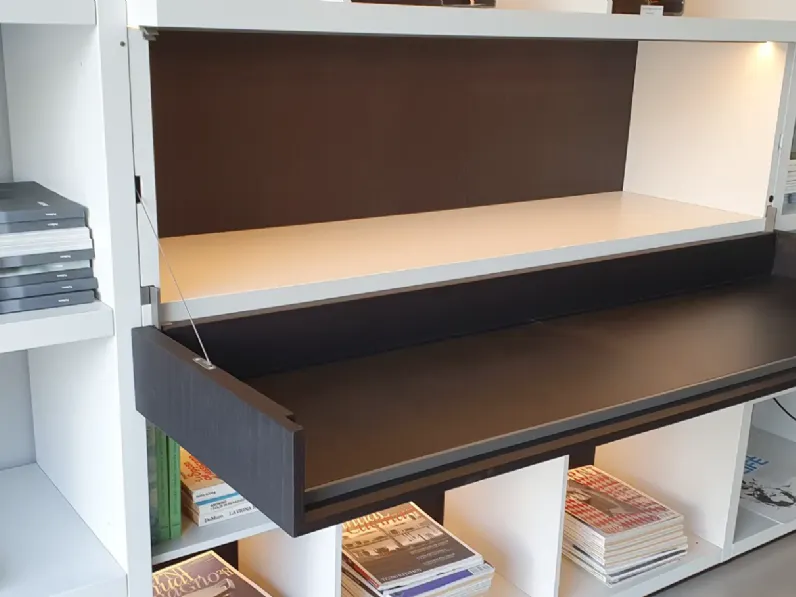 Libreria Poliform in laccato opaco a prezzo scontato: scopri Wall system