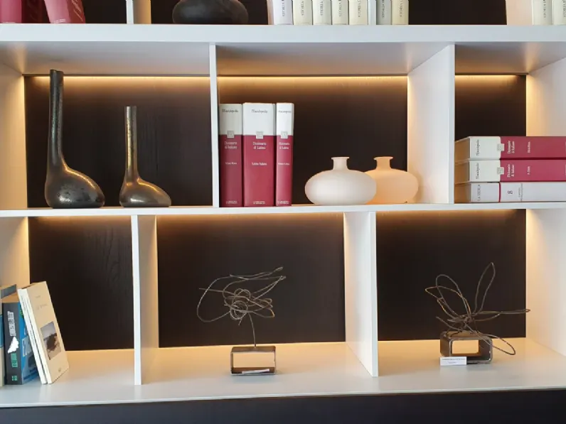 Libreria Poliform in laccato opaco a prezzo scontato: scopri Wall system