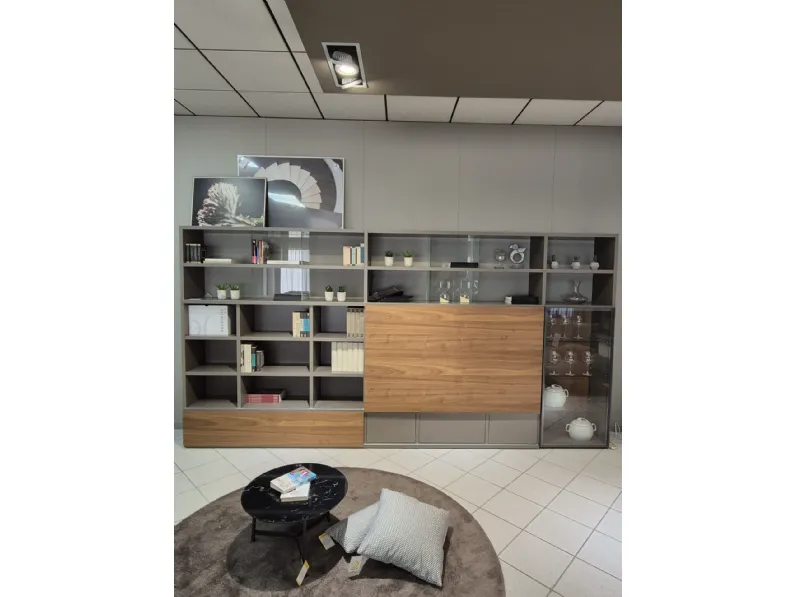 Libreria Presotto in laccato opaco scontata -30%: scopri Pari e dispari