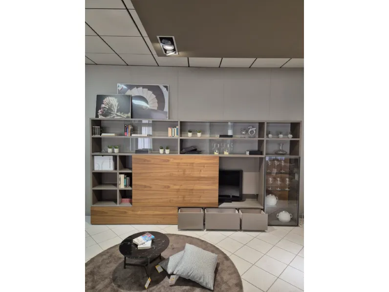 Libreria Presotto in laccato opaco scontata -30%: scopri Pari e dispari