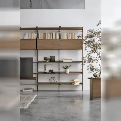 Libreria Time unit ti 119 in stile design di Tomasella in OFFERTA OUTLET 