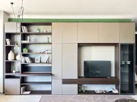 Libreria Tomasella in laccato opaco in Offerta Outlet: scopri Libreria lineare a muro