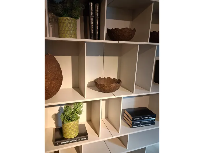 Libreria Cattelan italia in laccato opaco scontata -30%: scopri Wally