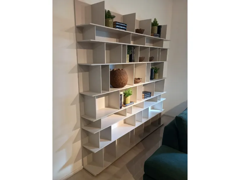 Libreria Cattelan italia in laccato opaco scontata -30%: scopri Wally