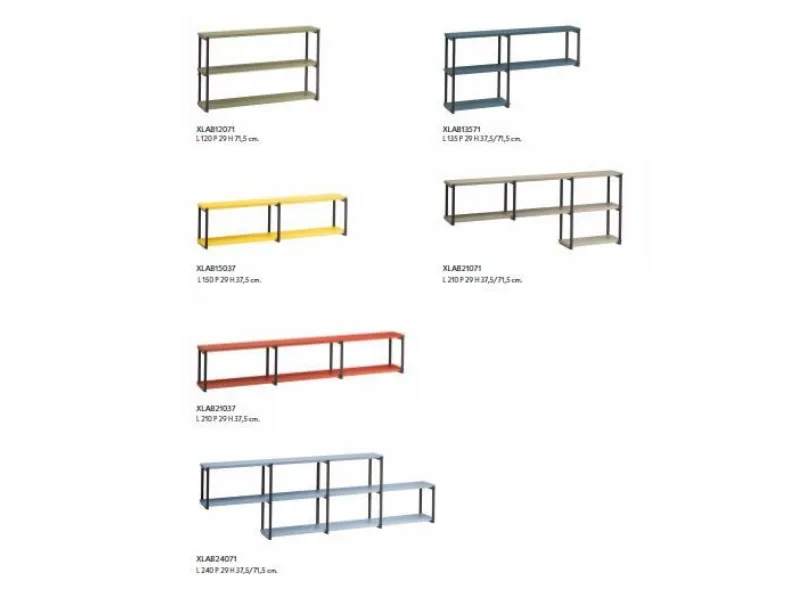 Libreria Lab stile design di Zg mobili scontata del 40%
