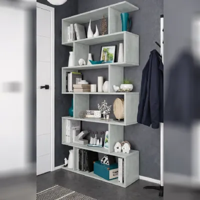 Libreria Collezione esclusiva in laminato materico a prezzo Outlet: scopri Zig zag colonna